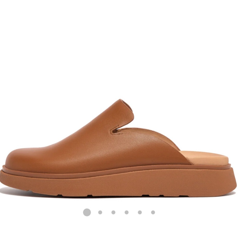 NWT fitflop GEN-FF Leather Mules size 5